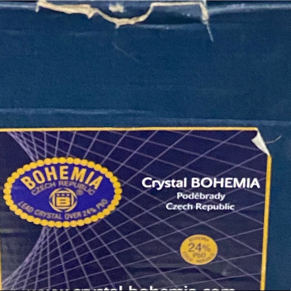 Bohemian 24% Lead Crystal Rooster Candy Dish - Picture 7 of 7